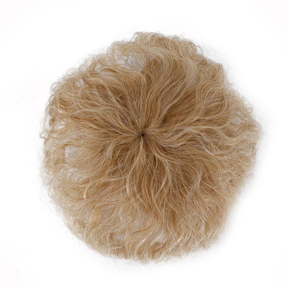 MISS WIG Синтетические короткие вьющиеся волосы на заколках с челкой, натуральные волосы для женщин, покрывающие седые волосы и выпадение волос