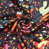 POBING Twill Silk Scarf Women Shawls Forest Animals Print Stoles Bandana Kerchief Hijab Square Scarves Wraps Silk Foulards 130CM