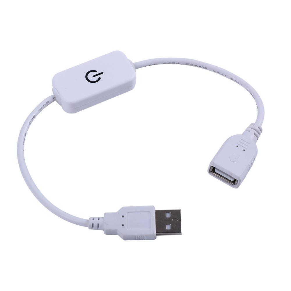 Светодиодная лента USB с сенсорным диммером - 5 В, монохромная