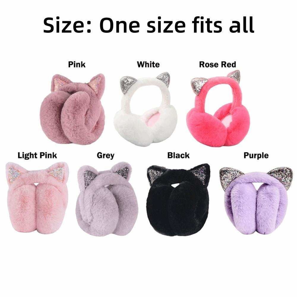 Cute Rabbit Design Animal Ear Earflap Hat Thickened Foldable Design Beanie Cap Cartoon Pattern Korean Style