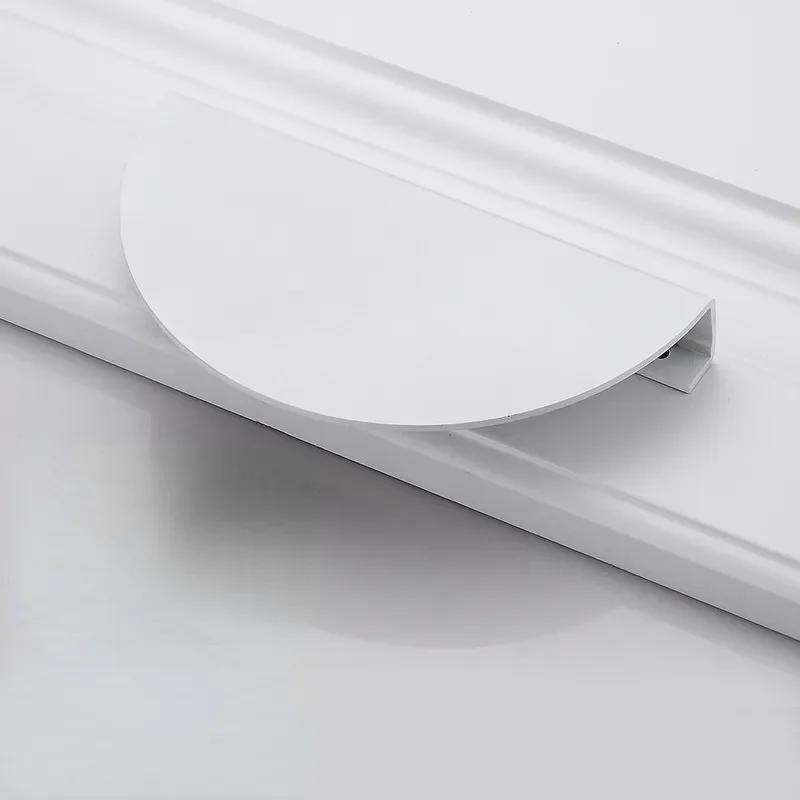 Ретро Медная круглая ручка Полукруглая ручка для шкафа Книжный шкаф Дверные ручки и ручки для шкафа Ящик для шкафа Черные серебряные ручки Латунь