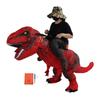 Inflatable Dinosaur Costume for Adult Waterproof Ride On T Rex Funny Blow Up Costume for Halloween