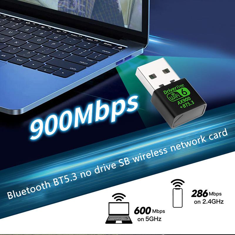 Ax900 Wifi 6 Usb Bluetooth 5.3 адаптер 2в1 Dongle двухдиапазонный 2.4G и 5Ghz Usb Wifi сетевой беспроводной Wlan приемник драйвер бесплатно
