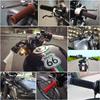 22mm 7/8"   Vintage Soft Rubber Handle Bar Hand Grips For Motorcycle Dirt Bike Black