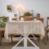 Imaqi Yun Pastoral Crochet Geometric Knitted Tablecloth