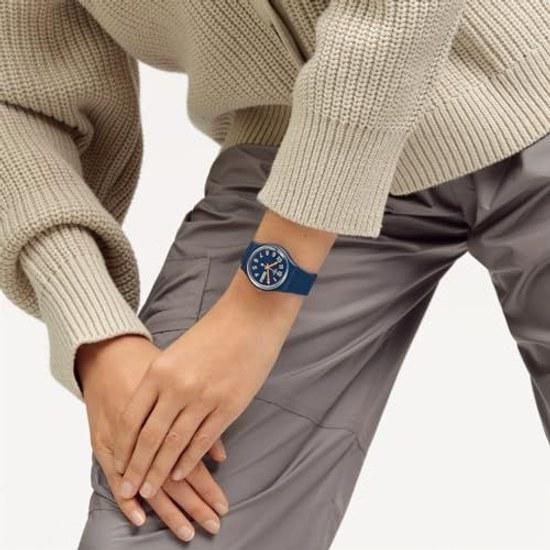 Наручные часы Swatch TRENDY LINES NIGHT SO28I700 синие