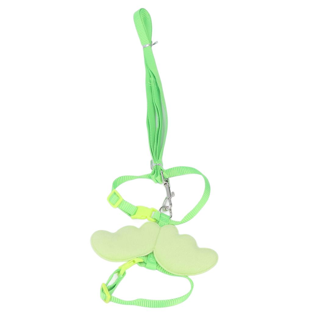 Утиный поводок с регулировкой размера в форме крыла для маленьких домашних животных, тяговый трос для обучения на открытом воздухе, зеленый S