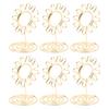 20PCS Wire Table Picture Photo Holder Gold Plated Surface Reusable Table Card Holder for Wedding Anniversary Party Gold