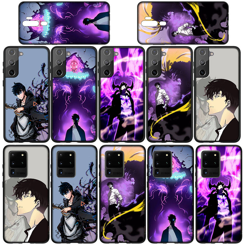 Чехол для телефона Samsung Galaxy S25 S23 S22 S24 Ultra FE A05 A06 A15 A16 A36 A37 A35 A54 A55 A56 A57 A25 A26 A53 Сун Джин У Solo Leveling Arise