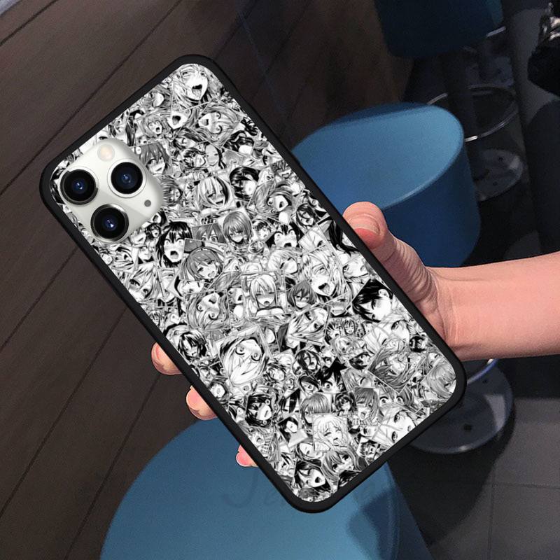 Hentai Harajuku Anime Girl Phone Case Cover Coque Fundas Capa for iPhone 11 12 Pro XS MAX 8 7 6 6S Plus X 5S SE 2020 XR