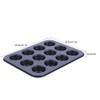 Carbon Steel Cupcake Tin 12-Cup Design Baking Pan Tea Cakes Bakeware Tray  Home Baking