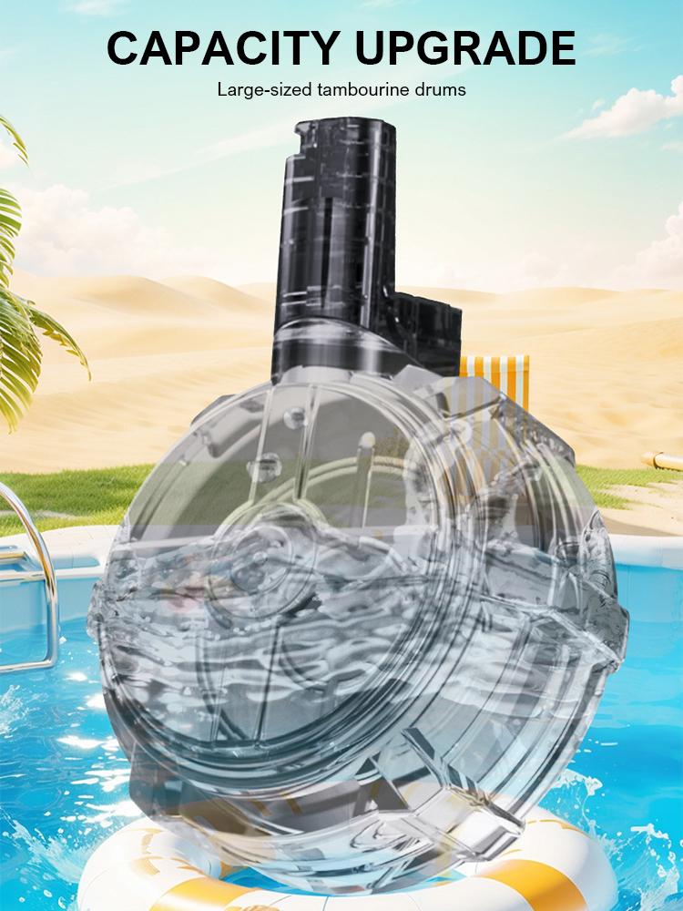 Боевые электрические водяные пистолеты, Водяной пистолет с крутой подсветкой и дымовым эффектом, Большая емкость, Водяные пистолеты для лета, Игрушка для пляжа на открытом воздухе для взрослых