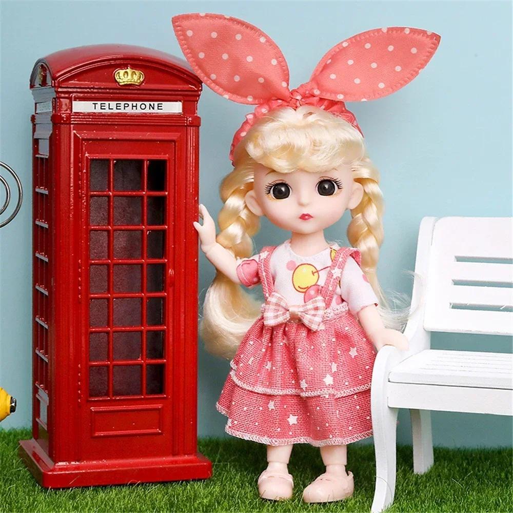 16 см 112 Милая Кукла Принцесса 13 Суставов BJD DIY Куклы Игрушки с Одеждой Обувью Подвижное Милое Лицо Детская Девочка Подарок на День Рождения для Детей