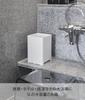 Мусорное ведро Yamazaki 5 л White Tower для ванной комнаты, большая вместимость 1812, с дренажом, Ш16,3×Г16,3×В23 см