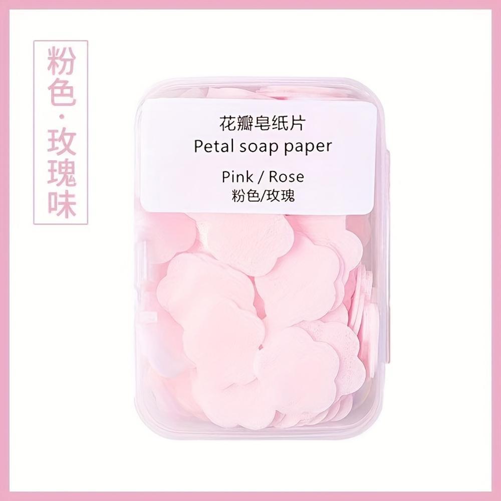 Портативные мыльные листы для мытья рук для путешествий, для детей, студентов, биоразлагаемые мини-мыльные листы с цветочным ароматом в коробке
