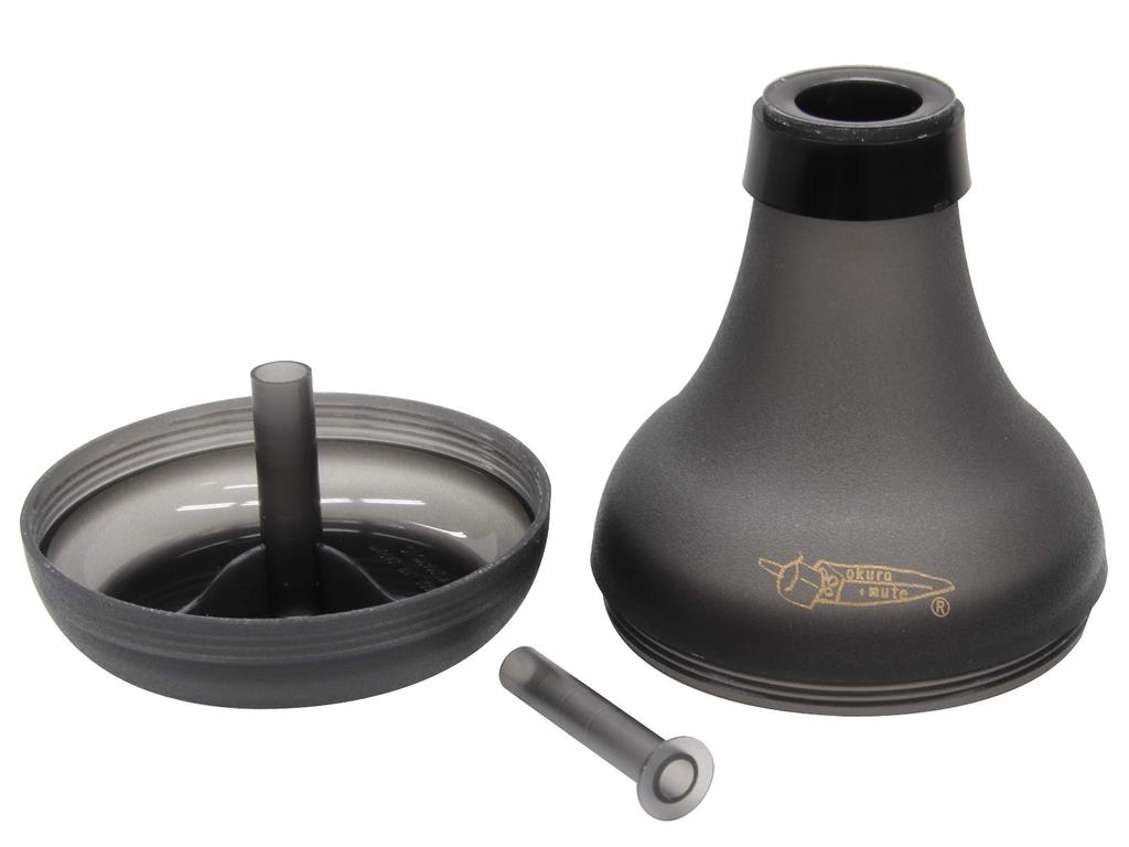 Trumpet Practice 20202001 OKURA+MUTE Mute, Black,