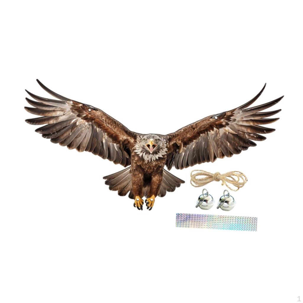 2D Декоративный Орел, Креативная Плоская Табличка с Веревкой, Легко Вешать, Садовое Украшение для Забора, Двора,