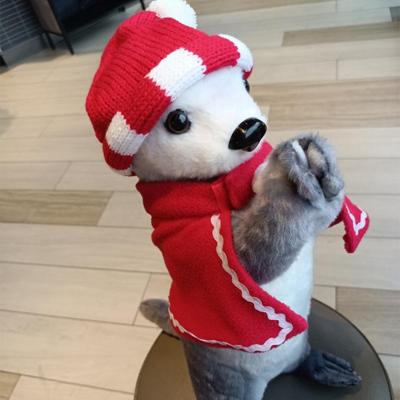 Милые Звоночки Животные-Благословение Енот Выдра Кукла Плюшевая Игрушка Кенгуру в Плаще Кукла Детская Тряпичная Кукла