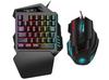 Mini2x B Type Keyboard Mouse Set Keyboard Mouse Set Gaming Left Hand Keypad Complete Set USB Wired No Delay Durability Game FPS for PlayStation 4 for