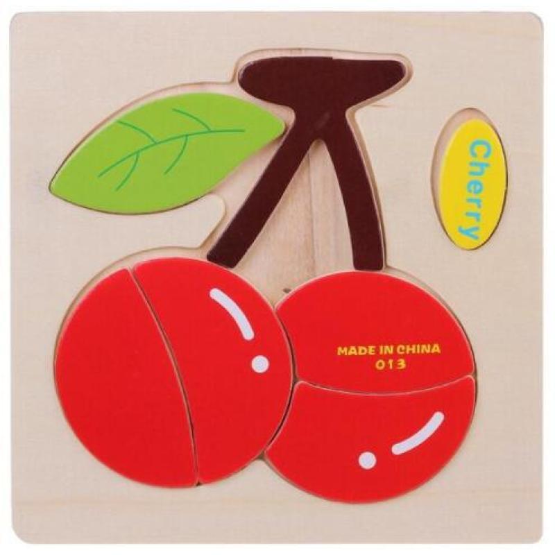 Деревянная игрушка-головоломка, детские строительные блоки, мультяшные животные, игрушки для мальчиков и девочек раннего детства