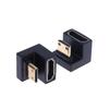 HDMI-совместимый адаптер U-образный L-конвертер с углом поворота 360 градусов Mini HD переходник HDMI-папа