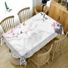 Small Relief Flower Pattern Tablecloth Simple Background Washable Cloth Thicken Cotton Rectangular And Round Table Cloth