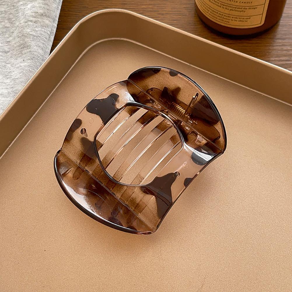 Ретро черепаховая заколка для волос Элегантная простая нескользящая заколка для волос Коготь Заколка для волос Головной убор Аксессуар для волос для женщин