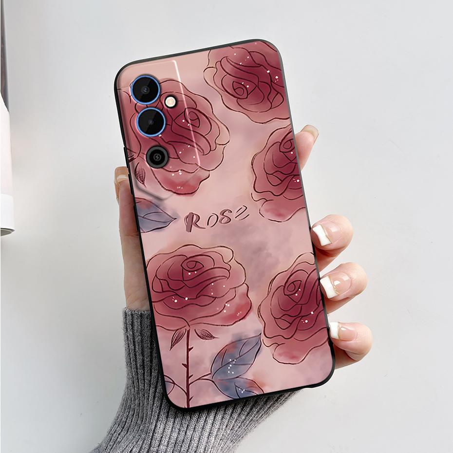 Чехол для Tecno Pova Neo 2 Pova Neo2 LG6n Черный ТПУ Мягкий Силиконовый Чехол для Телефона Для Tecno Pova Neo 2 Coque Защитный Fundas