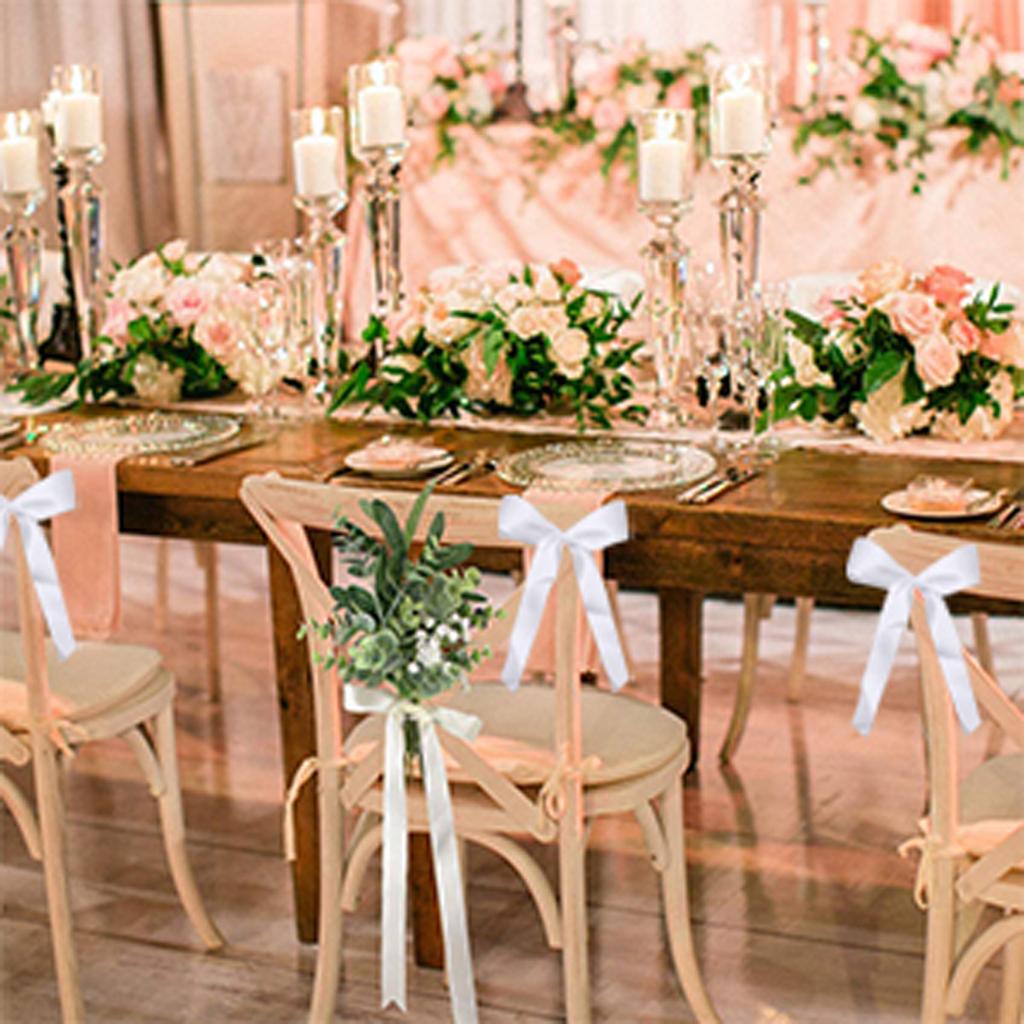 50 штук свадебных бантов для машины Декоративные банты Украшения для свадебной машины Подарки для стульев Свадебные букеты