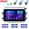 Reakosound Android 9'' HD Mirror Car Radio Player Universal Bluetooth GPS Navigation Audio WIFI For 2006 - 2016 Suzuki SX4