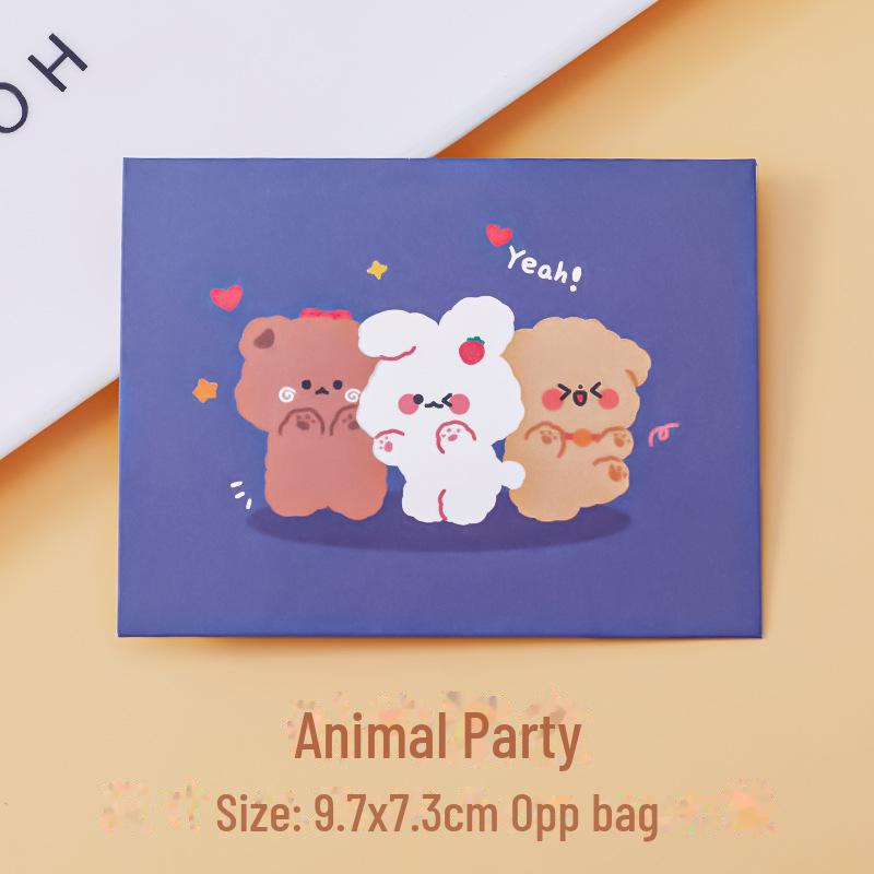 «Мультяшная складная поздравительная открытка-конверт на день рождения школьников, послание, исповедь на Танабата и благословение»