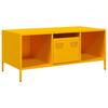 Yellow Mustard Coffee Table 101.5 x 50 x 43.5 cm Cold Rolled Steel
