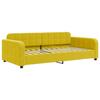 VidaXL Lit de repos jaune 100x200 cm velours 354070