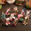 1Pcs Craft Furnishing Miniature Christmas Animal Figurine Gift for Children Dollhouse