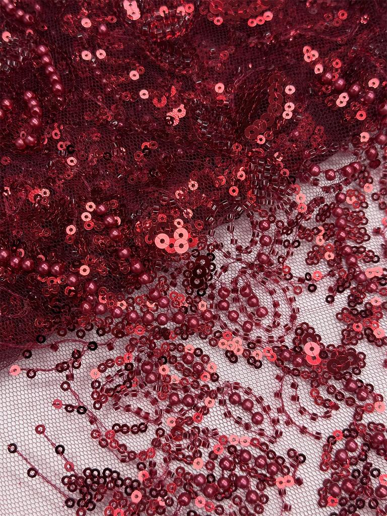 Роскошное Высококачественное Нигерийское Кружево Сеткой с Пайетками и Вышивкой, Африканское Кружево Сеткой 2025 Французский Тюль Лак для Женщин на Свадьбу