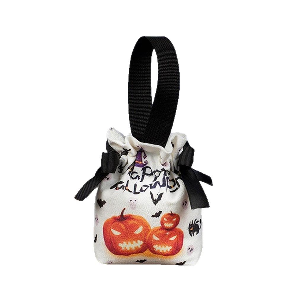 Halloween/ Gift Bag Children's Pumpkin Tote Bag Canvas Gift Packaging Candy Bag Props