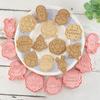8 Pcs DIY Christmas Cartoon Biscuit Mould 3D ABS Plastic Baking Tool