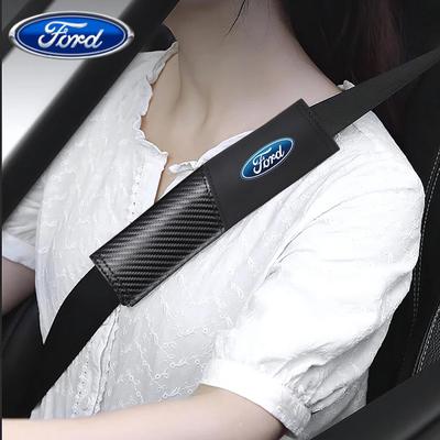 Автомобильная наклейка Ford 1/2 шт. Накладка на плечо ремня безопасности автомобиля Дышащая защитная подушка для Ford Focus MK2 MK3 Ranger Fiesta S MAX Mustan