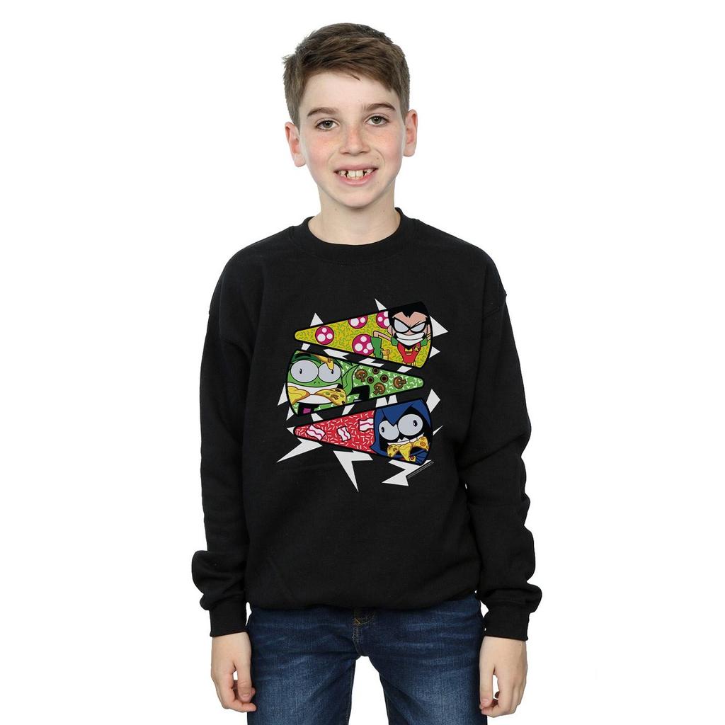 DC Comics Boys Teen Titans Go Pizza Slice Sweatshirt
