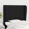 VidaXL Headboard with Ears Black 103x23x118-128 Cm Fabric3117948