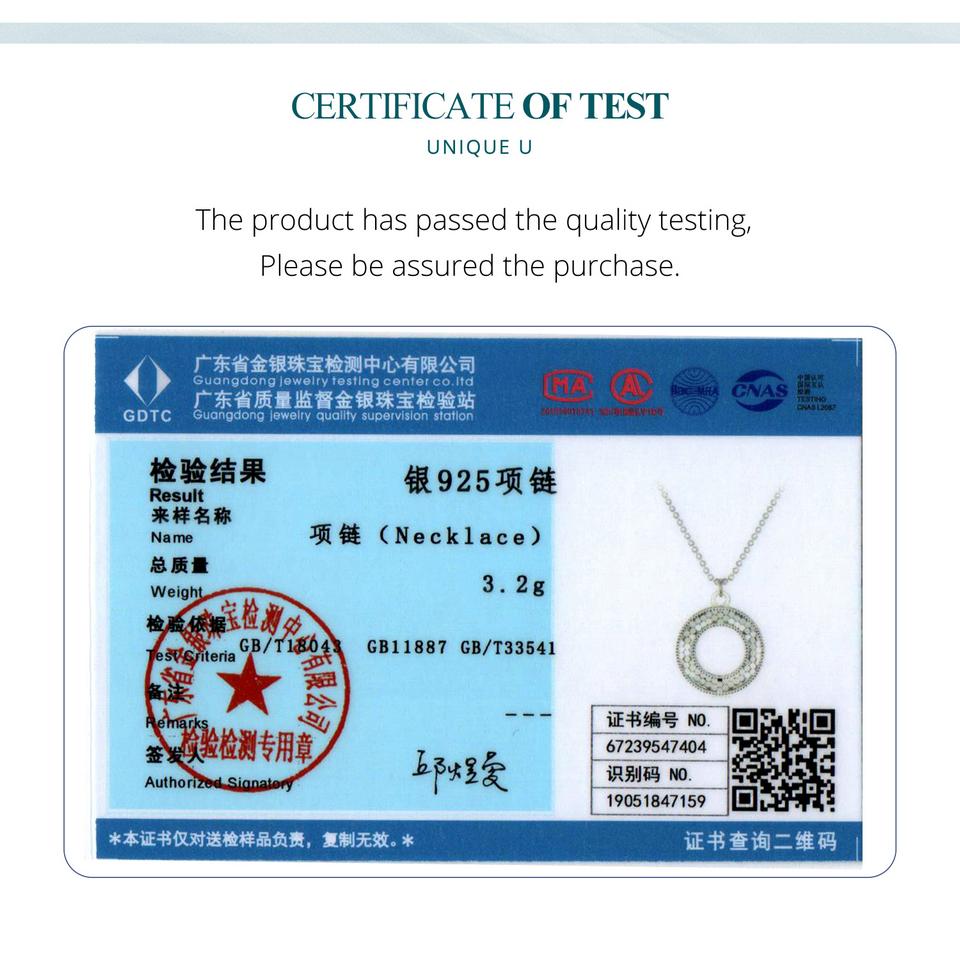 BAMOER стерлингового серебра 925 пробы полый круг кулон ожерелье О-образные бусины шейная цепочка для женщин подарок на день Святого Валентина