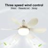 Патрон E26 E27 Светодиодный потолочный вентилятор для дома Беспроводной пульт ДУ Умный светильник-вентилятор 42см 52см Потолочный вентилятор для комнаты офиса кабинета кухни