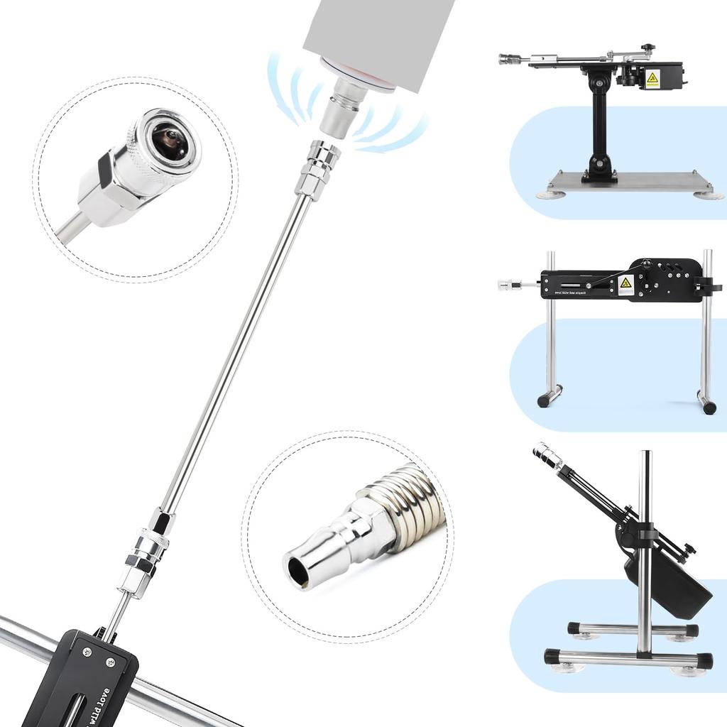 ANNGEOK Секс-машина Поршневая машина Стандартная секс-машина 33 см Удлинитель из нержавеющей стали Секс-машина Удлинитель Увеличенное расстояние Секс-машина Удлинитель