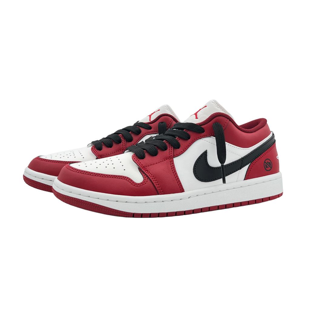 Jordan Air Jordan 1 Prohibited Auction Chicago Abrasion Resistant Low top Vintage Basketball Shoes Unisex 553558-166(Team414-)