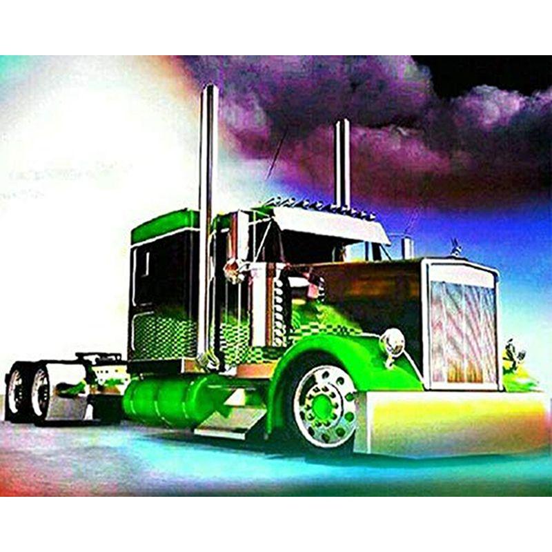 5D Diy Diamond Painting Tractor Rhinestone Art Diamond Embroidery Car Landscape Cross Stitch Full Drill Home Decor Gif