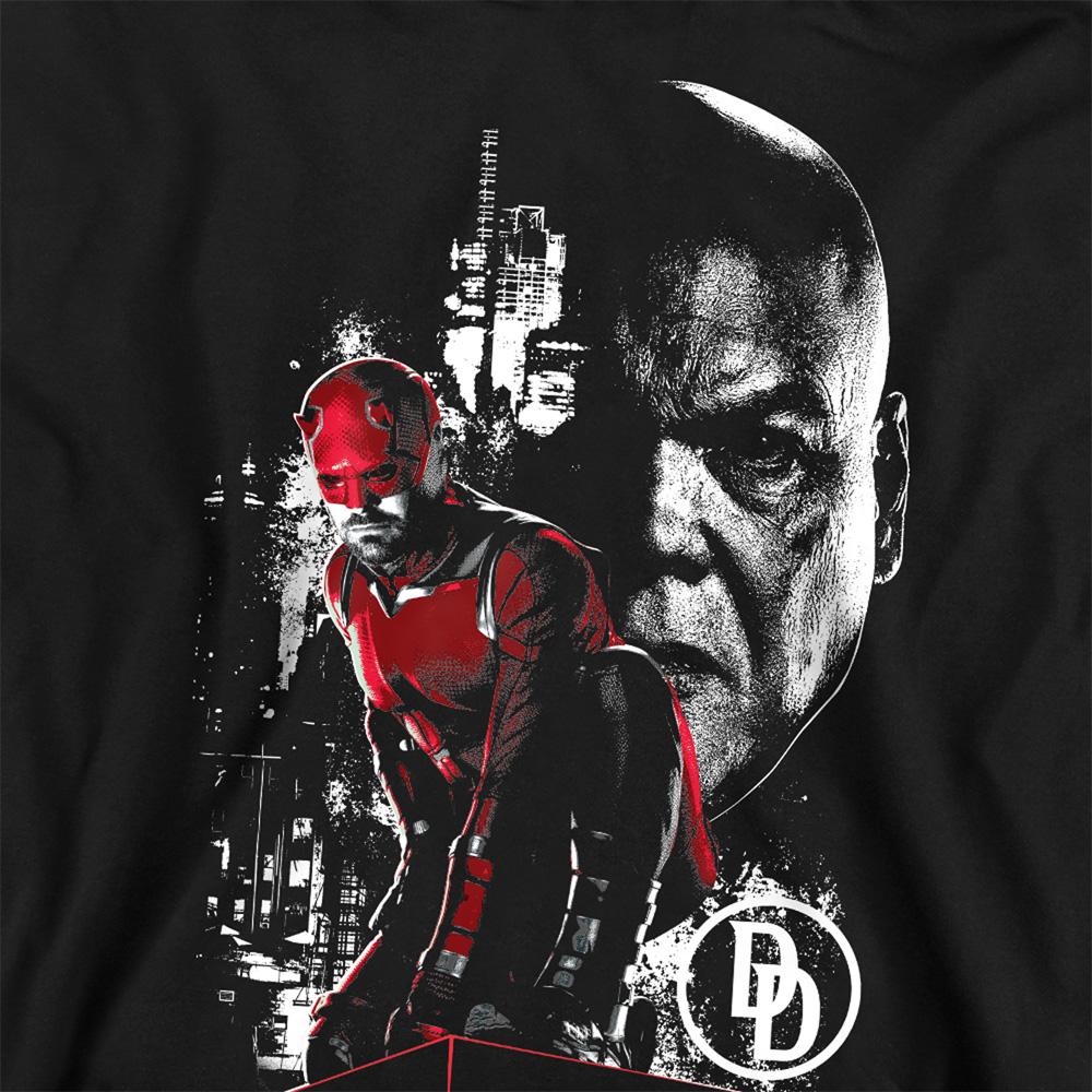 Daredevil Unisex Adult Born Again The Devil Kingpin Faces Sweatshirt