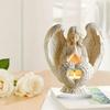 Двумерное Плоское Ангельское Украшение Рождественская Декоративная Статуэтка Домашний Декор Белая Акриловая Статуэтка Ангела Рождественское Украшение Символ Чистоты