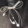 Funky Y2K Headphone Wire Bow Hair Clips Retro Style for Teen Fashion
