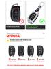 Чехол для ключа Hyundai для ix35, ix25, Mistra, Elantra, Reina, Tucson, сумка для ключа с пряжкой