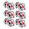 20Pcs Iron On Patch Embroidered Playing Card Patch Applique for Clothes Dress Hat DIY Accessories